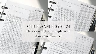 Getting Things Done Planner System  Overview  Why I started using GTD method in my planning [upl. by Sidman]