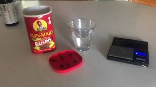 Osmosis Raisin Experiment [upl. by Yanehc695]