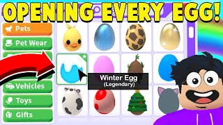 I Opened EVERY EGG Ever in Adopt Me GETTING DREAM PET [upl. by Nylehtak]