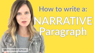 How to Write a Narrative Paragraph  English Writing Skills  2020 [upl. by Schweitzer]