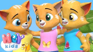 Trois petits chatons  Comptines pour bébé  HeyKids [upl. by Ave]