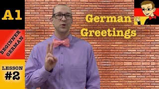 German Greetings  Beginner German with Herr Antrim Lesson 2 [upl. by Hayton277]