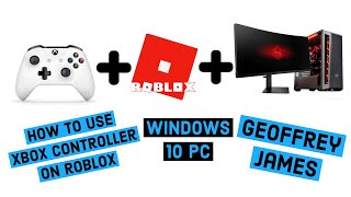 Roblox Xbox One Controller For Windows 10 PC  How to connect Bluetooth or Wired [upl. by Kelci]