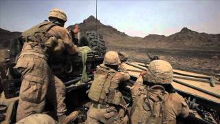 Marines attack key Afghan insurgent border hub [upl. by Dylana]