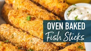 Homemade Crispy Fish Sticks [upl. by Nogras604]