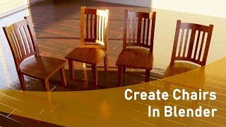 Create Chairs In Blender 28 Beginner Tutorial [upl. by Gelya]