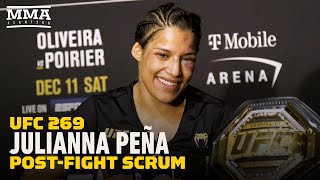 Julianna Pena Targets Valentina Shevchenko Germaine de Randamie Rematches  UFC 269  MMA Fighting [upl. by Ainex]