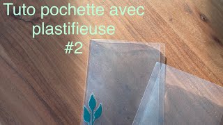 Idées création avec plastifieuse de chez action 2 pochette transparente scrapbooking diy [upl. by Eceinart]