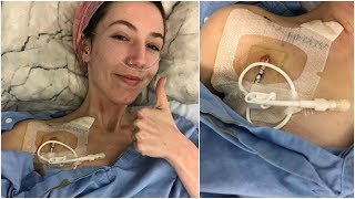 ♡ Getting a Hickman Line amp Starting TPN 251018  Amys Life ♡ [upl. by Nennek]