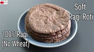 Ragi Roti Recipe  How To Make Soft Ragi Roti  Easy Finger Millet Chapathi  Skinny Recipes [upl. by Jeconiah]