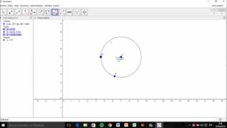 Crear un pentágono inscrito en una circunferencia en Geogebra [upl. by Armallas41]