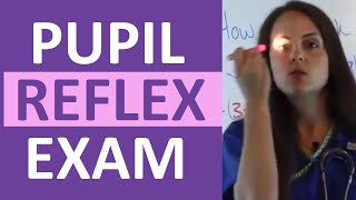 How to Check Pupil Reflexes Response  Consensual and Direct Reaction  Nursing Clinical Skills [upl. by Danieu457]