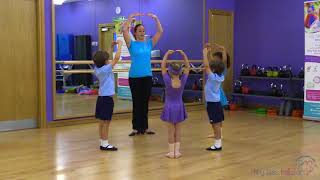 tiny toes ballet  Learn basic ballet steps for children Kids Ballet Classes [upl. by Ajssatan]