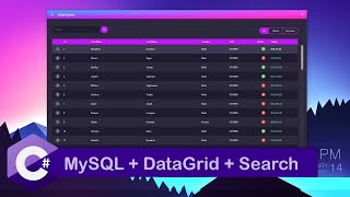 C Tutorial  Connect MySQL Database  DataGrid View  Data Search  Bunifu Framework [upl. by Leidgam327]