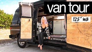 VAN TOUR  The ULTIMATE DIY VAN TOUR for full time VAN LIFE couple with dog [upl. by Honey]