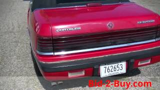 1987 Chrysler Lebaron 2 Door Convertible [upl. by Rodavlas]