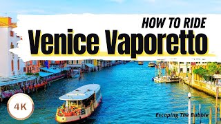 Venice Vaporetto Waterbus  How to use in Venice  Travel Family Vlog [upl. by Sipple]