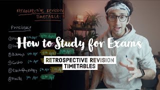 How to study for exams  The Retrospective Revision Timetable [upl. by Hospers]