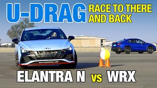 UDRAGS 2022 Subaru WRX vs 2022 Hyundai Elantra N [upl. by Atsillac8]