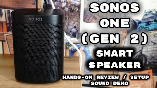 Sonos One Gen 2  The Powerful Smart Speaker with Amazon Alexa BuiltIn [upl. by Sorips411]