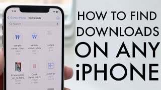 How To Find Downloads On Your iPhone 2021 [upl. by Einnaej]