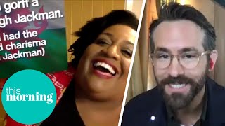 Alison Hammond Tricks Ryan Reynolds into Complimenting Hugh Jackman in Welsh  This Morning [upl. by Yllitnahc]