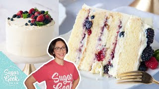 Berry Chantilly Cake With Mascarpone Cream Cheese Frosting [upl. by Brouwer276]