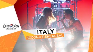 Måneskin  Zitti E Buoni  Second Rehearsal  Italy 🇮🇹  Eurovision 2021 [upl. by Ona]