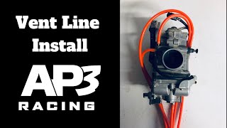 How to install vent lines on a motorcycle or ATV carburetor [upl. by Kendal]