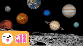 The SOLAR SYSTEM for kids  From planet to planet  Compilation [upl. by Cheney]