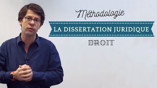 Méthodologie de la dissertation juridique [upl. by Ardnued113]