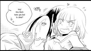 Manga  Yuri  Watch Out for Drunks EP 1  1 END [upl. by Breana815]