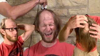 BALDING MAN Shaves Head BALD In Wholesome And Incredible TRANSFORMATION [upl. by Cawley]