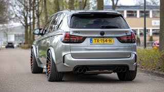 740HP Hamann BMW X5 M  LOUD Accelerations amp Pops and Bangs [upl. by Aihsile]