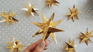 DIY ♡ Estrellas de papel ♡ súper fácil  Erandy Paz [upl. by Angrist126]