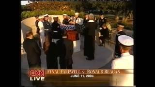 Private funeral of Ronald Reagan CNN live coverage 6112004 [upl. by Sharon]