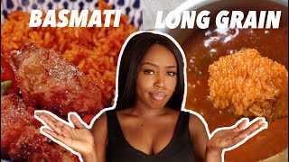 How to make EASY SIMPLE jollof rice  Long grain amp Basmati [upl. by Rhona814]