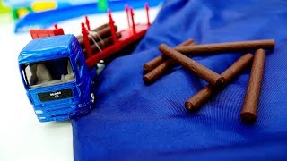 Helfer Autos Spielzeugautos transportieren Lasten Kindervideos auf Deutsch [upl. by Ademla]