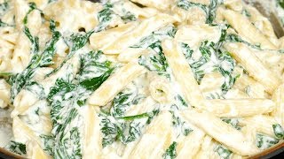 Creamy Spinach Pasta Recipe [upl. by Noscire]