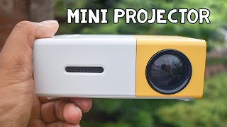 Cheap Pocket Projector for Fun  Mini LED Projector Review amp Demo YG300 [upl. by Ninehc317]