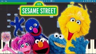 Sesame Street Theme Song  Piano Tutorial [upl. by Volny]