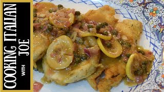 Chicken Piccata  Cooking Italian with Joe [upl. by Acinnad]