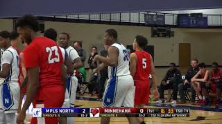 High School Boys Basketball Minneapolis North vs Minnehaha Academy [upl. by Akihdar]