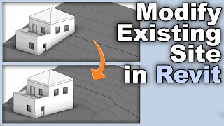 Modify Existing Site in Revit  Graded Region Tutorial [upl. by Otti]