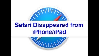 How to get Safari back on my iPhoneiPad home screen [upl. by Reynard825]