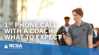 1st Phone Call with a College Coach What to Expect [upl. by Goodspeed]