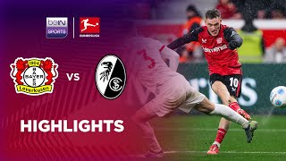 Bayer Leverkusen v SC Freiburg  Bundesliga 2425  Match Highlights [upl. by Arotak]