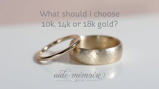 What should I choose 10k 14k or 18k gold [upl. by Kristie263]