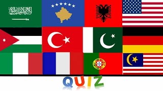 🥇🥈🥉  Flag Quiz 🥇🥈🥉  Kuiz I Flamurit 🥇🥈🥉  Bayraklar Testi 🥇🥈🥉  مسابقة الأعلام [upl. by Iznek]