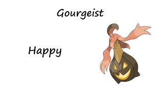 Pokémon Sounds Collection  Pumpkaboo Gourgeist [upl. by Ynneh]